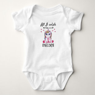 All I wish for is a Unicorn Baby Bodysuit