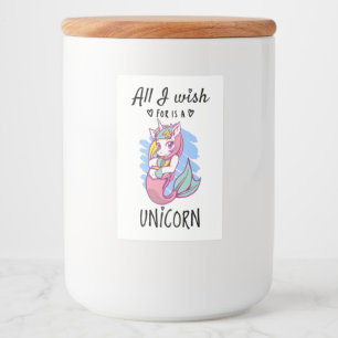 All I wish for is a Unicorn Food Label