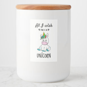 All I wish for is a Unicorn Food Label