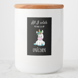 All I wish for is a Unicorn Food Label