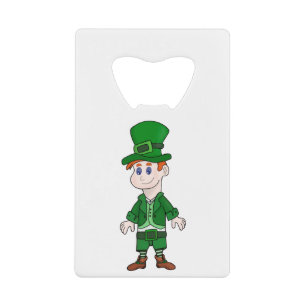 All in green for luck credit card bottle opener