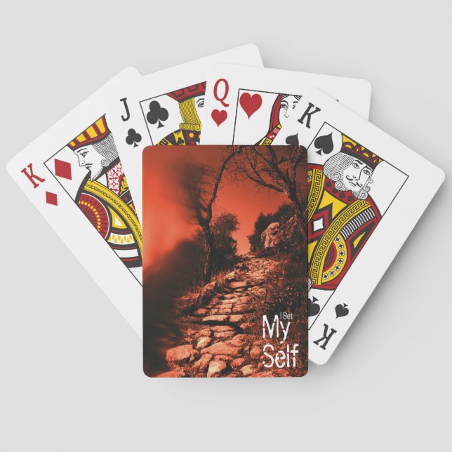 All In: I Bet My Self Playing Cards (Back)