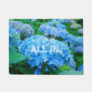 All In Jesus Cross Heart Door Mats Christians