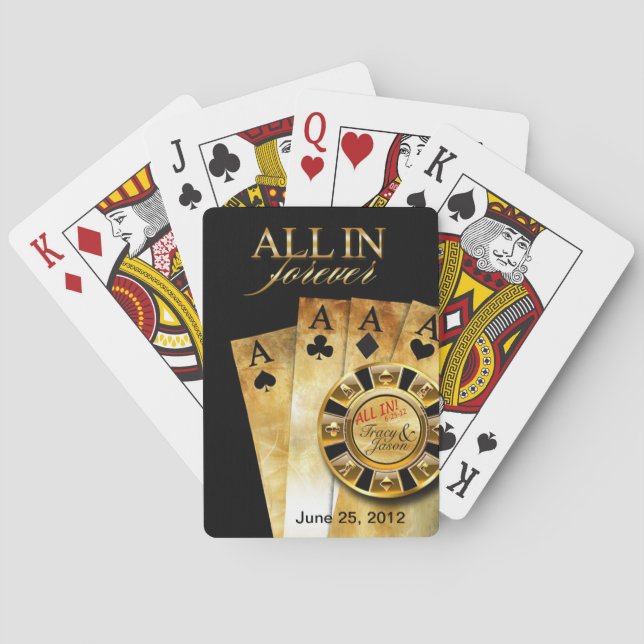 All In Las Vegas Party (ask me to add your names) Playing Cards (Back)