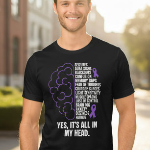 All In My Head Epilepsy Awareness Tri-Blend Shirt