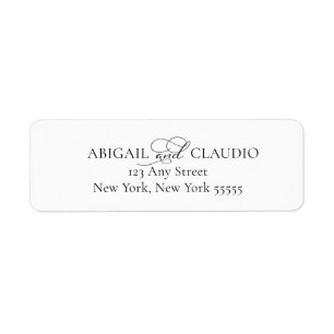 All-In-On Simple Classic Black & White Wedding