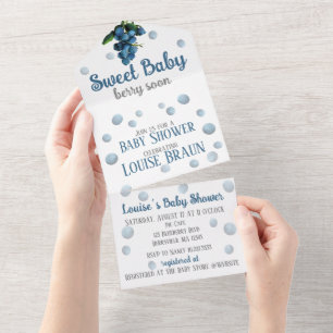 All in One Baby Shower Invite