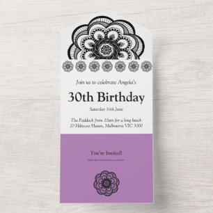 All in One Birthday Invite