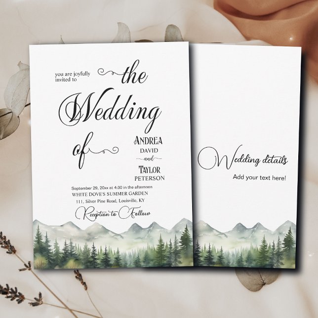 All in One Elegant Calligraphy Wedding Invitation (Creator Uploaded)