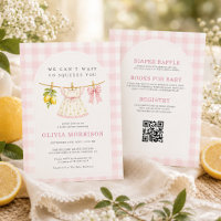 All in One Lemon Squeeze Gingham Girl Baby Shower