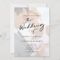 All in One Photo Modern Calligraphy Wedding