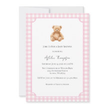 All in One Preppy Classic Teddy Bear Baby Shower