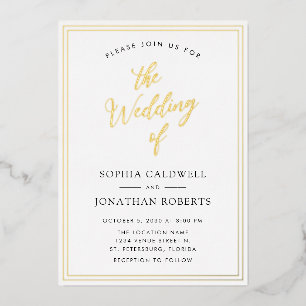 All in One Real Gold Calligraphy Wedding