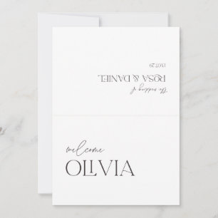 All in One Sage Green French Floral Wedding Invita Invitation
