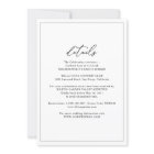 All-In-One Simple Classic Black & White Wedding