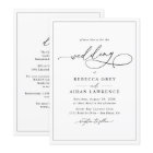 All-In-One Simple Classic Black & White Wedding