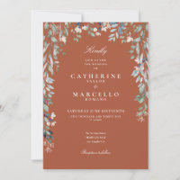 All In One Terracotta Wildflowers Floral Wedding