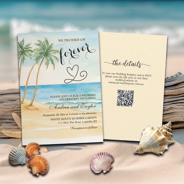 All in One We decided on Forever QR Code Wedding Invitation (Creator Uploaded)