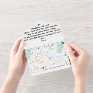 All in One Wedding Invitation