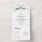 All In One Wedding Invitation with RSVP Postcard
