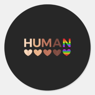 All-inclusive Hearts For Blm Racial Justice & Classic Round Sticker