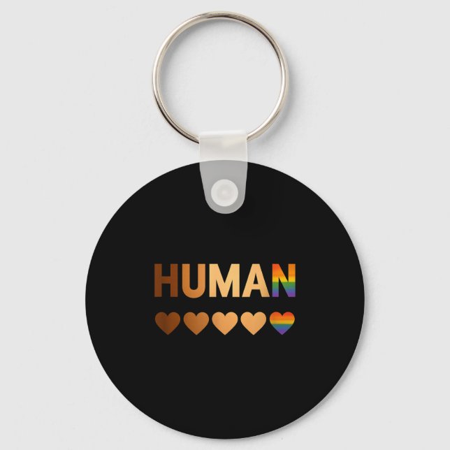 All-inclusive Hearts For Blm Racial Justice &amp;  Keychain (Front)