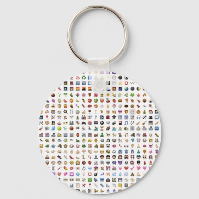 All iPhone / iOS emojis Keychain (Front)