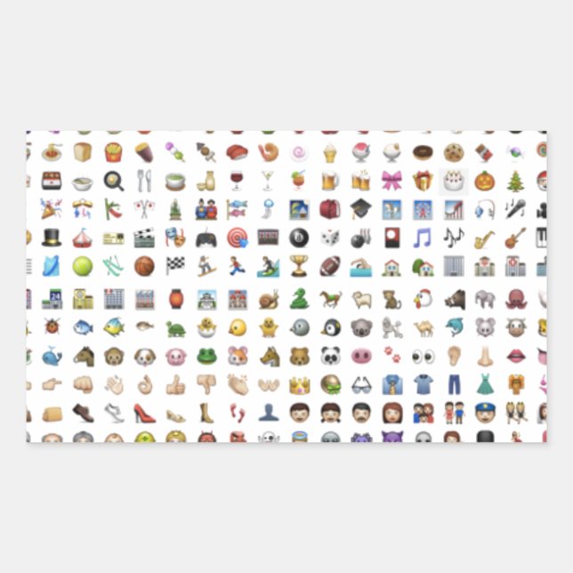 All iPhone / iOS emojis Sticker (Front)