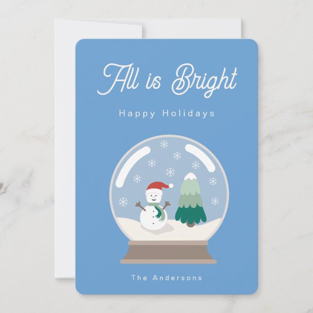 All is bright holiday card (Front)