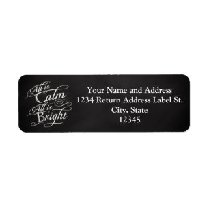 All is Calm, All is Bright Chalkboard Christmas