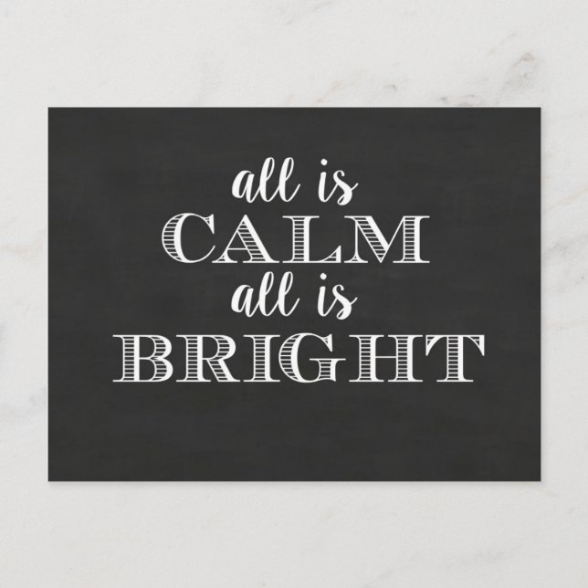 All is Calm All is Bright | Postcard (Front)