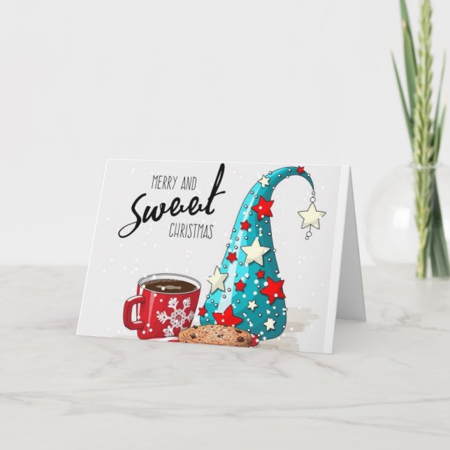 ALL IS CALM/BRIGHT / CUP OF SWEETNESS IS RIGHT HOLIDAY CARD (Front)