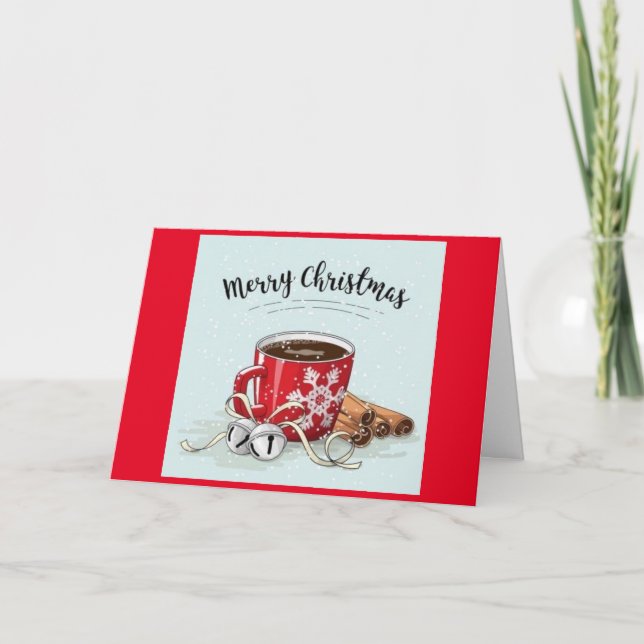 ALL IS CALM/BRIGHT / CUP OF SWEETNESS IS RIGHT HOLIDAY CARD (Front)