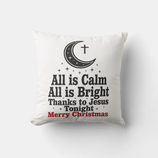 All Is Calm Jesus Pillow - Faith Gift
