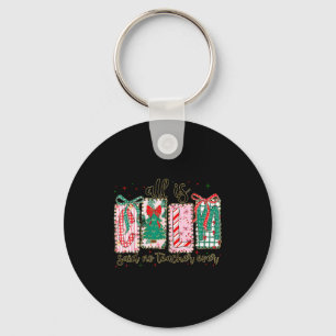 All Is Calm Said No Teacher Ever Cute Teacher Lace Keychain