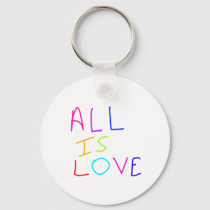 All is love rainbow colourful pride LGBTQ gay june Keychain