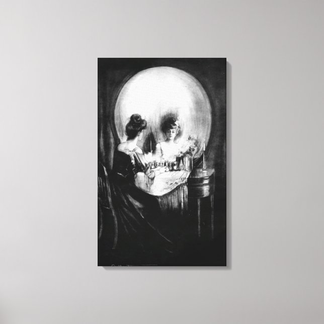 "All is Vanity" by C. Allan Gilbert Canvas Print (Front)