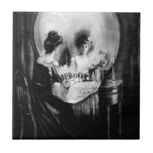 All Is Vanity Charles Allan Gilbert Tile