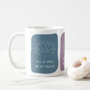 All is Well Be at Peace Motivational Coffee Mug