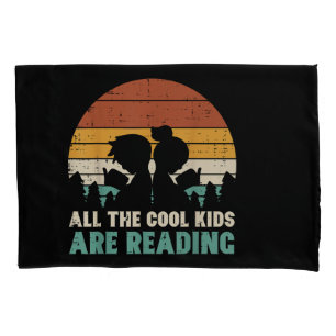 All Kids Are Reading Retro Read Book Lover Boys Gi Pillowcase