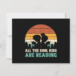 All Kids Are Reading Retro Read Book Lover Boys Gi RSVP Card
