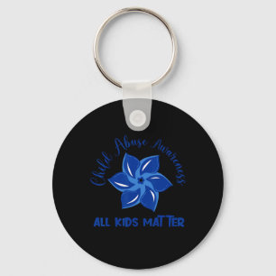 All Kids Matter Child Abuse Awareness Pinwheel Keychain
