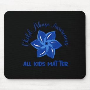 All Kids Problem Child Abuse Awareness Pinwheel Mouse Pad