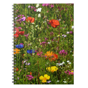 all kind of beautiful flowers notebook