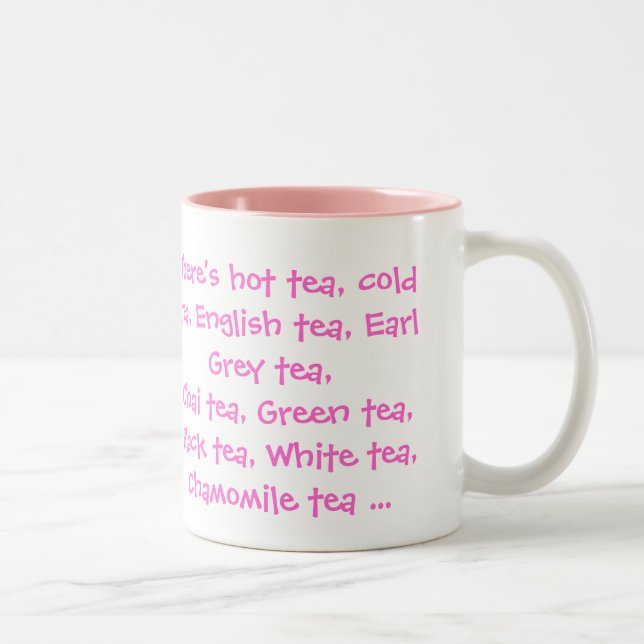All kinds of tea Two-Tone coffee mug (Right)