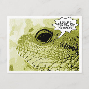 All Knowing Lizard - Comic Book Series No. 1 Postcard