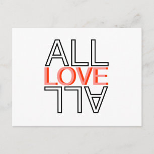 all love all postcard