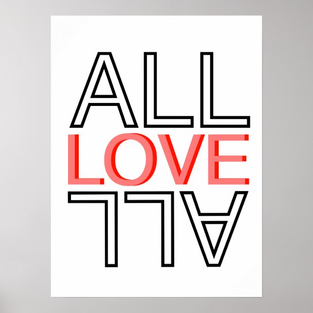 all love all postert poster (Front)