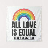 All Love Is Equal Pride LGBT Equal Rights Rainbow 