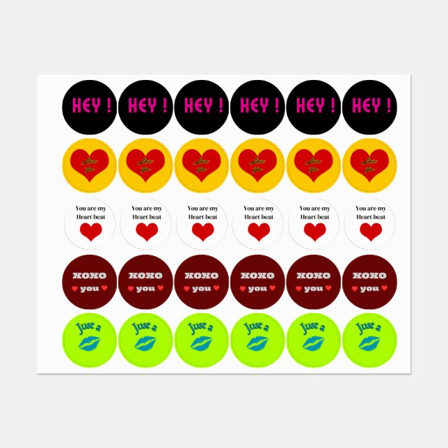 All Love Stickers  (Sheet)